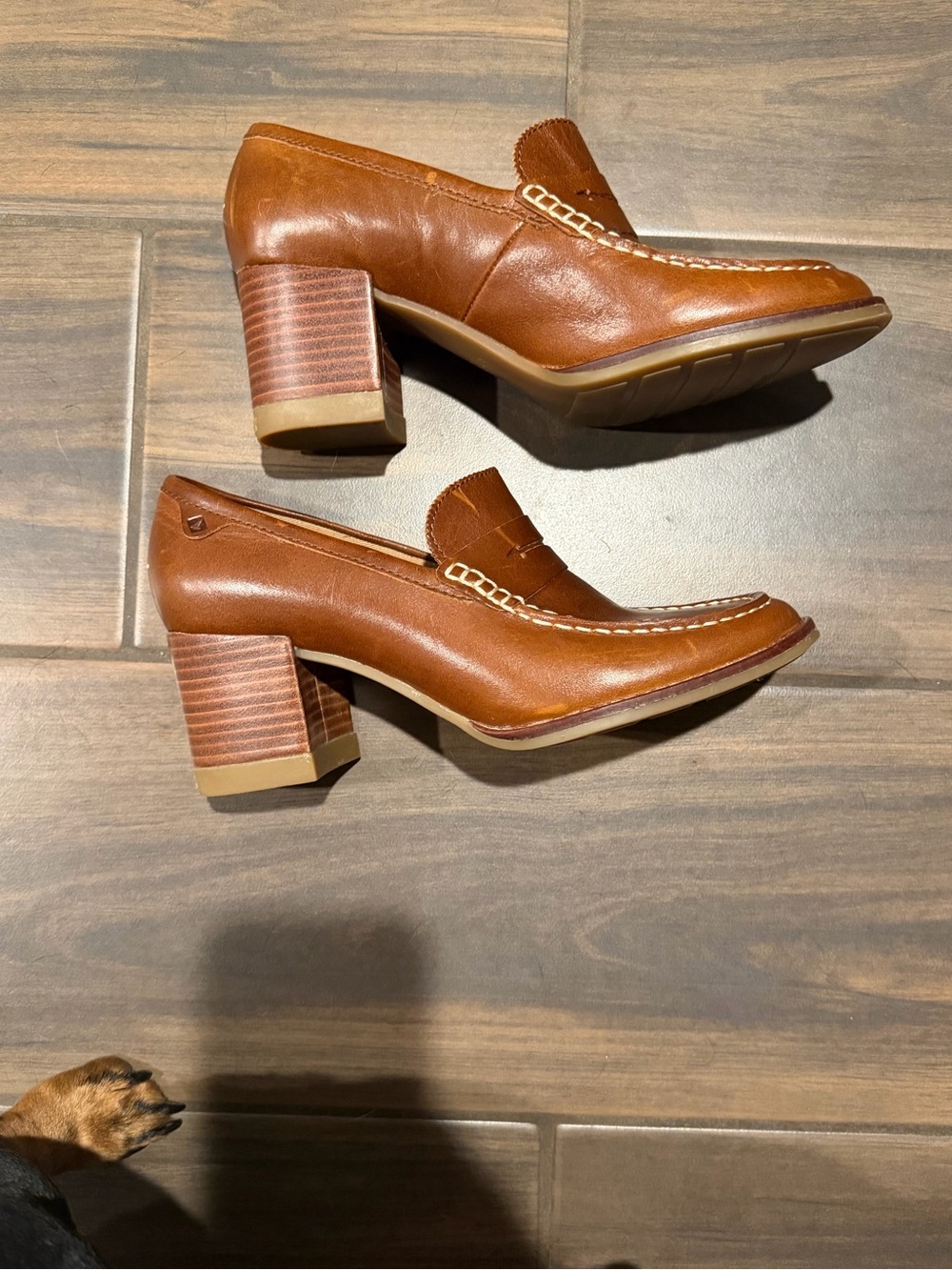 Sperry Seatport Leather Penny Loafers - Picture 4 of 7
